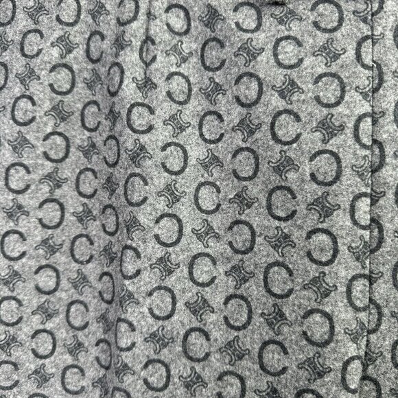 Non-branded Vintage C Logo Monogram‎ Gray faux wool Womens Pants Size 30x29 - Picture 8 of 8